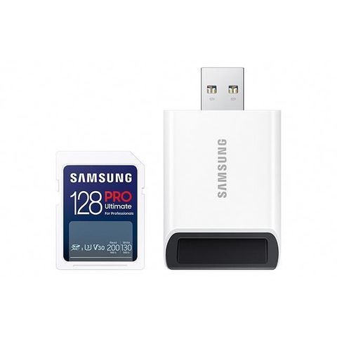 Samsung 三星 PRO Ultimate SD 128GB記憶卡 含讀卡機 公司貨 (MB-SY128SB/WW)