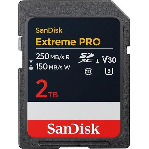 SanDisk 晟碟 2TB  SDXC【250MB/s Extreme Pro】4K U3 A2 V30 相機記憶卡