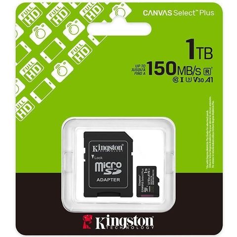 金士頓 KINGSTON 1TB 1T microSDXC SDCS3/1TB 150MB/s U3 A1 V30 記憶卡