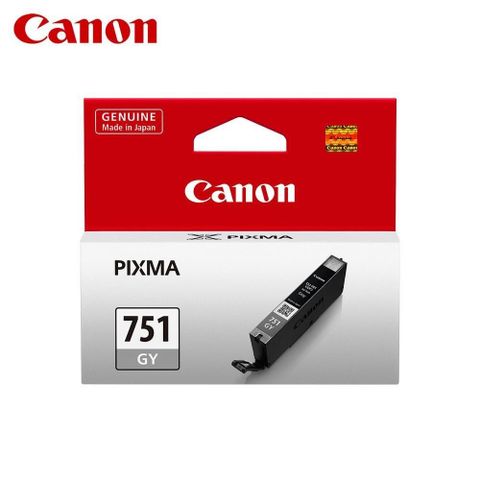 Canon 佳能 CLI-751 GY 原廠灰色標準容量墨水匣