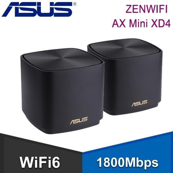 ASUS 華碩ZENWIFI AX Mini XD4 雙入組AX1800 Mesh WiFi 6 無線路由器