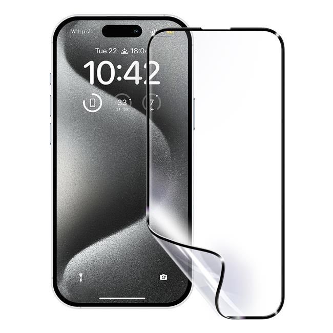  for iPhone15 Pro 6.1 隱形電鍍防破碎保護膜