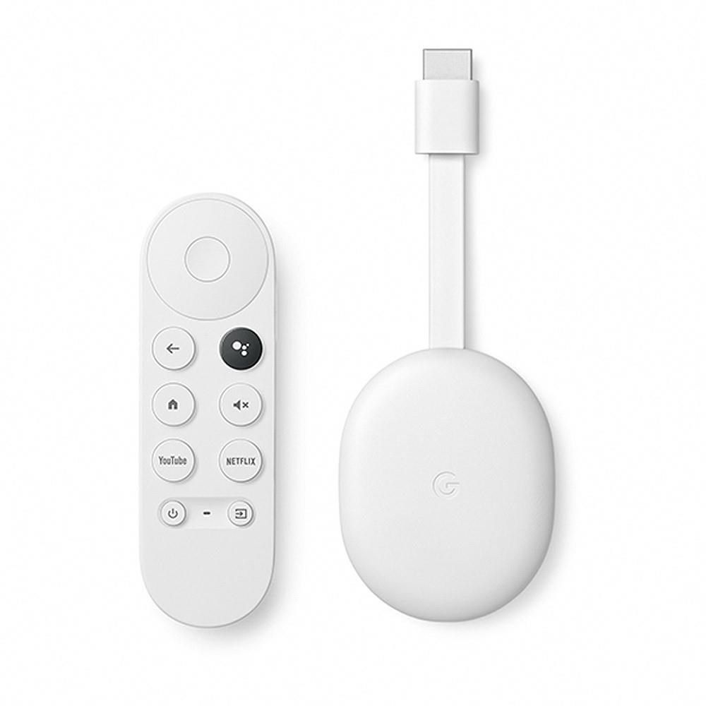 Google Chromecast with Google TV 4K電視盒-第四代原廠公司貨-白色 