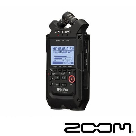 【南紡購物中心】 Zoom H4N PRO 專業手持數位錄音機-黑 (公司貨)