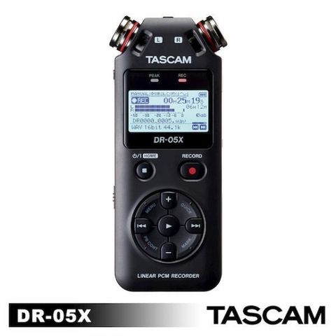 【南紡購物中心】 TASCAM 攜帶型數位錄音機 DR-05X 公司貨