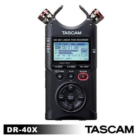 TASCAM 【南紡購物中心】  攜帶型數位錄音機 DR-40X 公司貨 