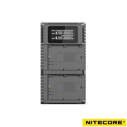 NiteCore 【南紡購物中心】  UCN2 Pro 液晶顯示充電器 For Canon LP-E6N