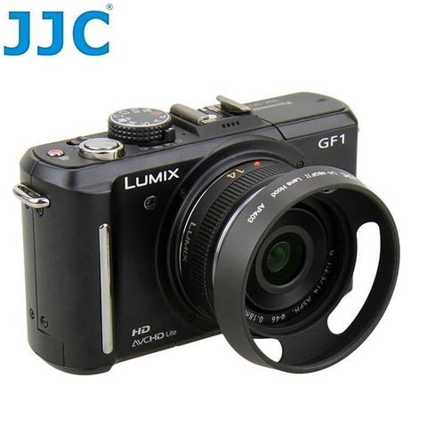 JJC 【南紡購物中心】 仿萊卡型Leica金屬46mm遮光罩LH-46GFII(鏤空導流口內縮版內凹型)46mm螺口遮光罩 46mm螺牙遮光罩 46mm螺紋遮光罩 46mm太陽罩遮陽罩Lens Hood Carl Zeiss Kern