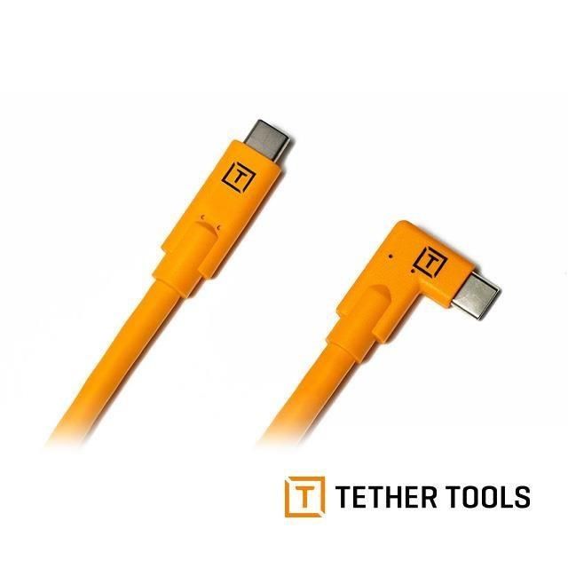 Tether Tools 【南紡購物中心】  CUC15RT USB-C 轉 USB-C 直角 傳輸線