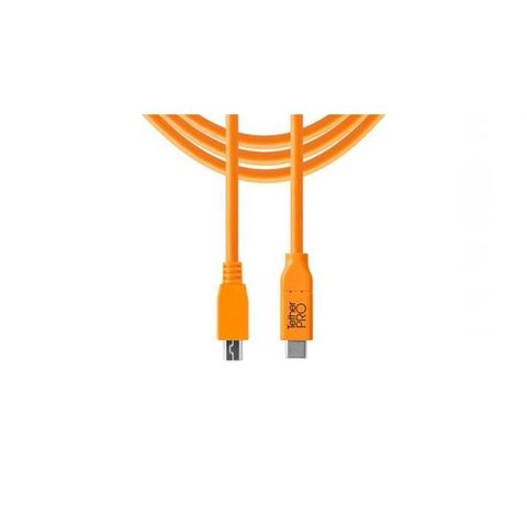 Tether Tools 【南紡購物中心】  CUC2515-ORG USB-C 轉 USB 2.0 Micro-B 5-Pin 傳輸線