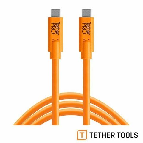 Tether Tools 【南紡購物中心】  CUC15-ORG USB-C 轉 USB-C 拍攝線