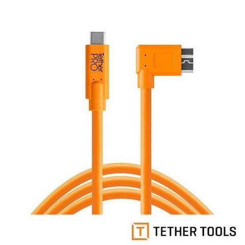 【南紡購物中心】 Tether Tools CUC33R15-ORG Pro 傳輸線 USB-C to 3.0 Micro B