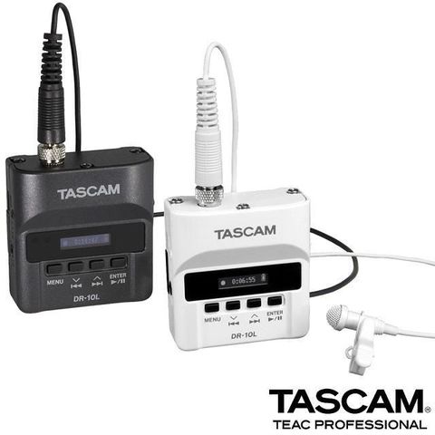 TASCAM 【南紡購物中心】  PCM錄音機 迷你MIC 黑/白 DR-10L/DR-10LW