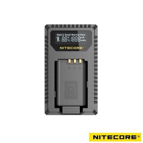 【南紡購物中心】 Nitecore USN2 液晶顯示 USB 雙槽充電器 For Sony NP-BX1