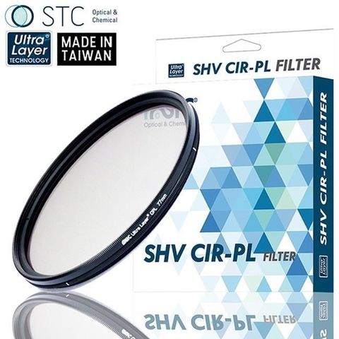 STC 【南紡購物中心】 台灣多層膜防刮抗污抗靜電MC-CPL偏光鏡SHV高解析CIR-PL超薄框77mm偏光鏡