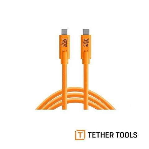 Tether Tools 【南紡購物中心】  CUC10-ORG USB-C 到 USB-C 傳輸線-橘色 3m