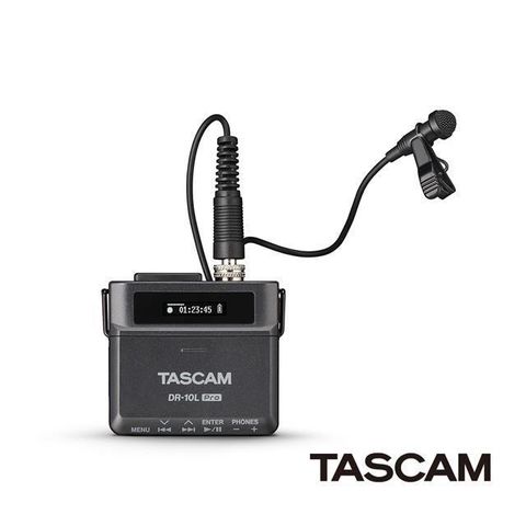 TASCAM 【南紡購物中心】  DR-10L Pro 便攜式外景錄音機 領夾式麥克風 公司貨