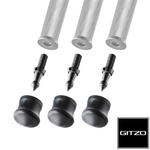 【南紡購物中心】 Gitzo GSF38S 橡膠金屬二用腳釘 38mm-3入 正成公司貨