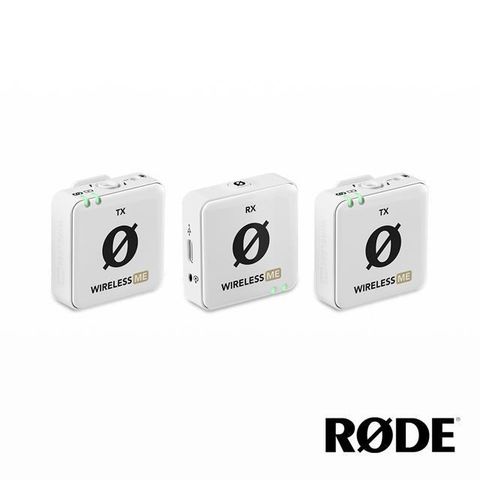 RODE 【南紡購物中心】  Wireless Me Dual 一對二無線麥克風-白色 公司貨