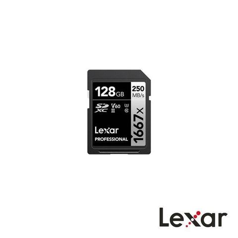 Lexar 雷克沙 128GB Professional 1667x SDXC UHS-II 專業SD卡 公司貨