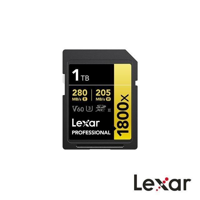 Lexar 雷克沙 1TB Professional 1800x SDXC UHS-II 專業SD卡 公司貨