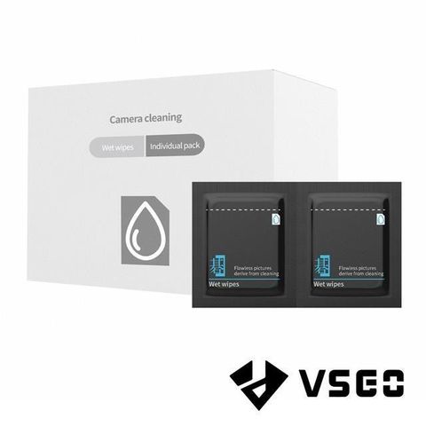 VSGO V-T01E 抗菌拭鏡紙 60入 公司貨