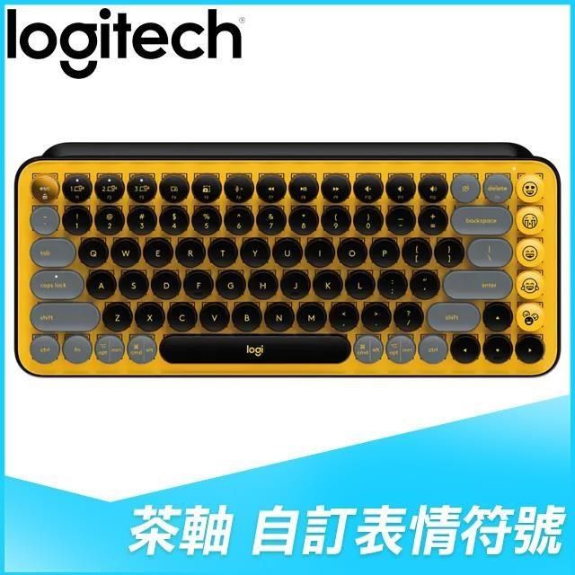 Logitech 羅技 【南紡購物中心】   POP KEYS 無線機械式鍵盤《酷玩黃》