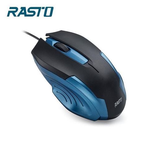【南紡購物中心】 RASTO RM22 蒼穹藍電競有線滑鼠