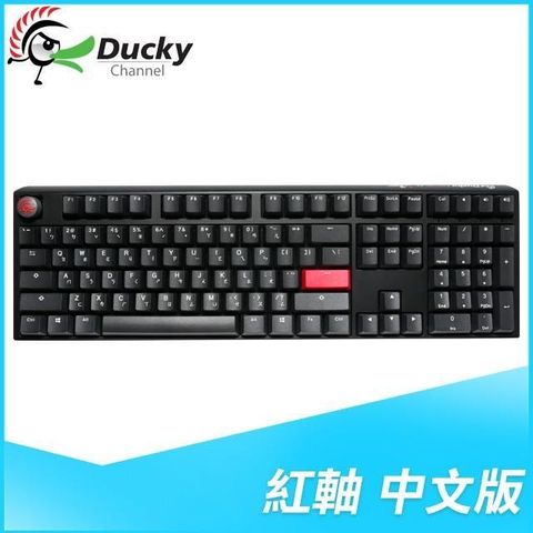 【南紡購物中心】 Ducky 創傑 One 3 石墨黑 紅軸中文 無背光 PBT 機械式鍵盤《新春特別版》