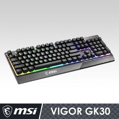 【南紡購物中心】 【MSI微星】VIGOR GK30 電競鍵盤