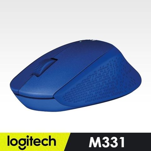 【南紡購物中心】 【羅技】 M331 無線靜音滑鼠(藍)