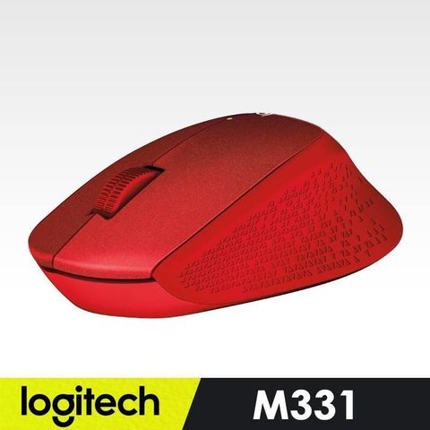 【南紡購物中心】 【羅技】 M331 無線靜音滑鼠(紅)