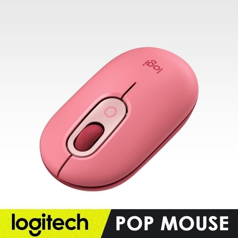 Logitech 羅技 【南紡購物中心】 POP MOUSE 無線滑鼠 - 魅力桃