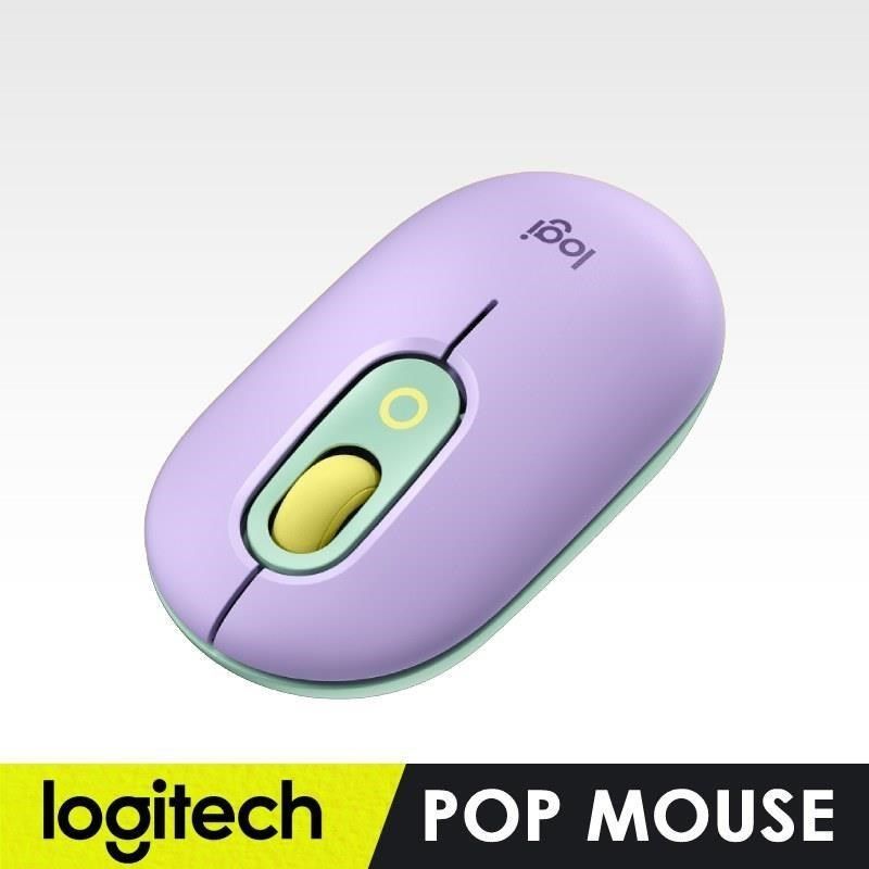 Logitech 羅技 【南紡購物中心】 POP MOUSE 無線滑鼠 - 夢幻紫