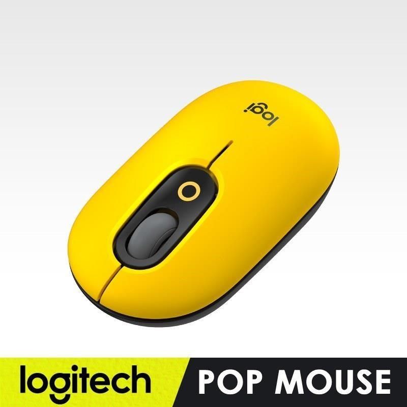 Logitech 羅技 【南紡購物中心】 POP MOUSE 無線滑鼠 - 酷玩黃