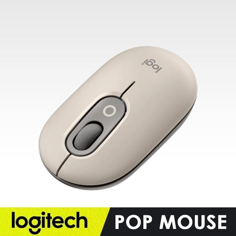 Logitech 羅技 【南紡購物中心】 POP MOUSE 無線滑鼠 - 迷霧灰&nbsp;