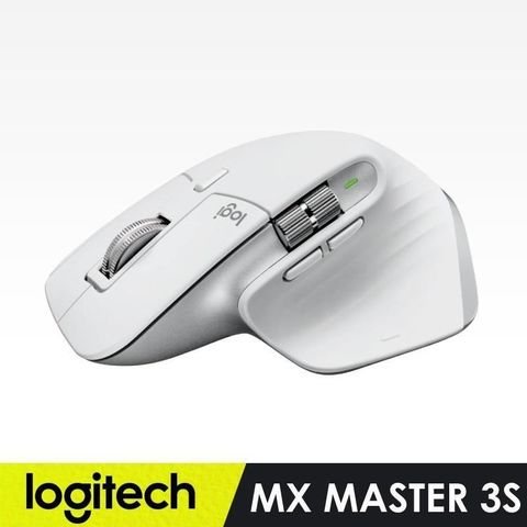 【南紡購物中心】【羅技】MX Master 3s 無線滑鼠-珍珠白