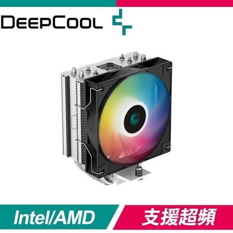 【南紡購物中心】 DEEPCOOL 九州風神 AG400 ARGB 風扇 四導管 支援 LGA1700 AM5 CPU 散熱器《黑》