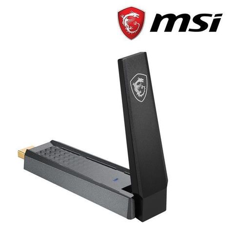 【南紡購物中心】 【MSI】微星 AX1800 WiFi 6 USB 3.2雙頻無線網卡