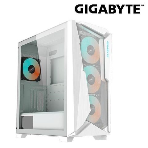 GIGABYTE 技嘉 【南紡購物中心】 GB-C301GW GLASS中塔式電競機殼(白)