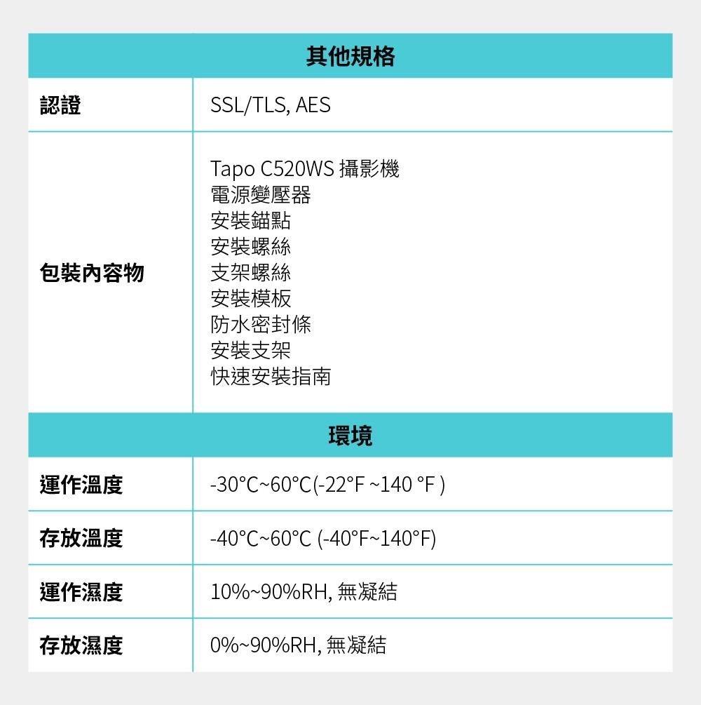 128G記憶卡組】TP-Link Tapo C520WS 真2K AI智慧追蹤無線網路攝影機