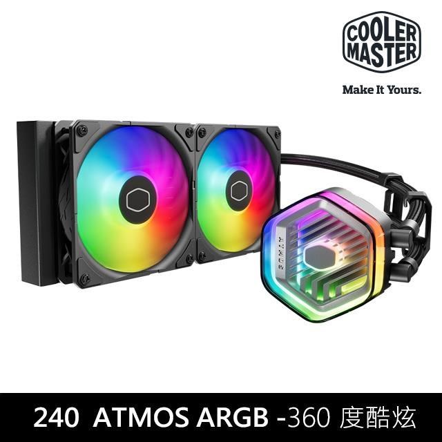 Cooler Master 酷碼 【南紡購物中心】 MasterLiquid 240 Atmos ARGB 水冷散熱器