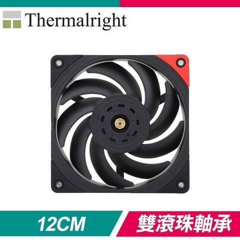 【南紡購物中心】 Thermalright 利民 TL-B12 EXTREM 12CM PWM 雙滾珠軸承 風壓型工業級風扇《黑》