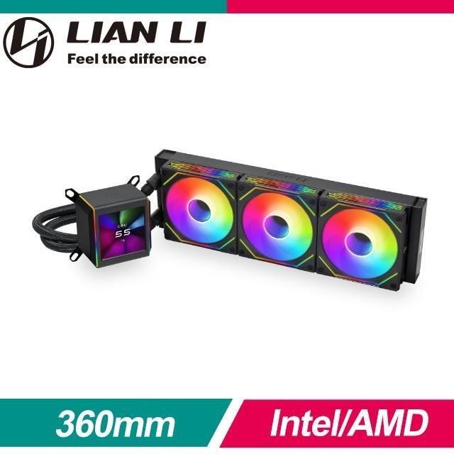  【南紡購物中心】 LIAN LI 聯力 Galahad II LCD SL-INF 360 ARGB 水冷散熱器《黑》