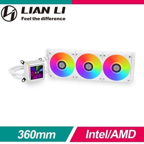 【南紡購物中心】 LIAN LI 聯力 Galahad II LCD 360 ARGB 水冷散熱器《白》
