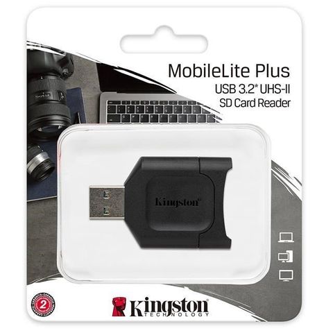 Kingston 金士頓 【南紡購物中心】  【FCR-MLP】USB 3.2 單槽讀卡機 支援SD SDHC SDXC 記憶卡 讀卡機