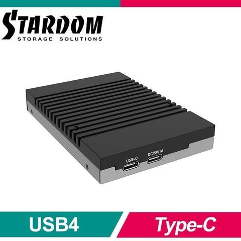 【南紡購物中心】 STARDOM UBOX-B4BP USB4 (40Gbps) Type-C 1bay 硬碟外接盒 (附USB4 40Gbps傳輸線)