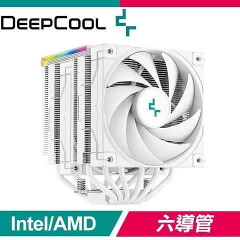 【南紡購物中心】 DEEPCOOL 九州風神 AK620 DIGITAL 六導管 CPU 散熱器《白》