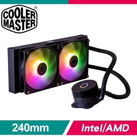 Cooler Master 酷碼 【南紡購物中心】   MasterLiquid 240L Core ARGB 水冷散熱器《黑》