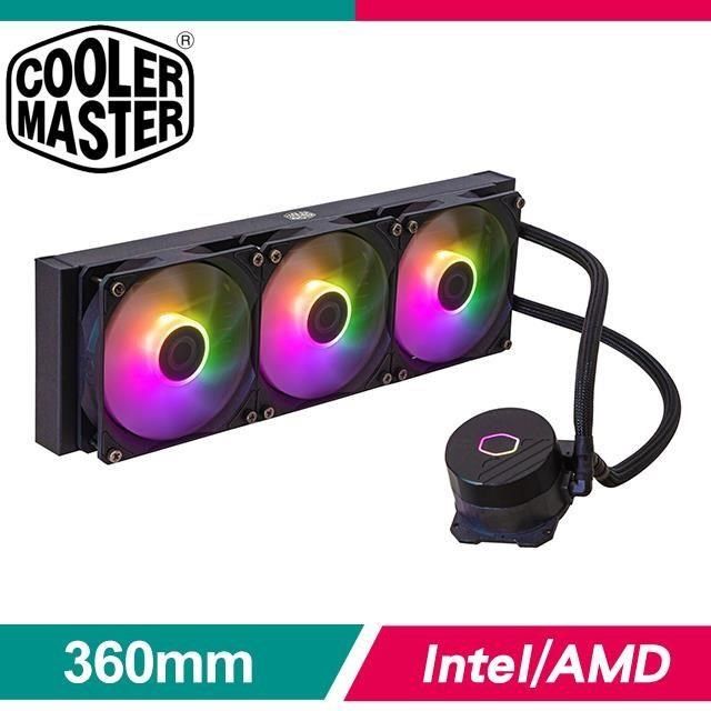 Cooler Master 酷碼 【南紡購物中心】   MasterLiquid 360L Core ARGB 水冷散熱器《黑》